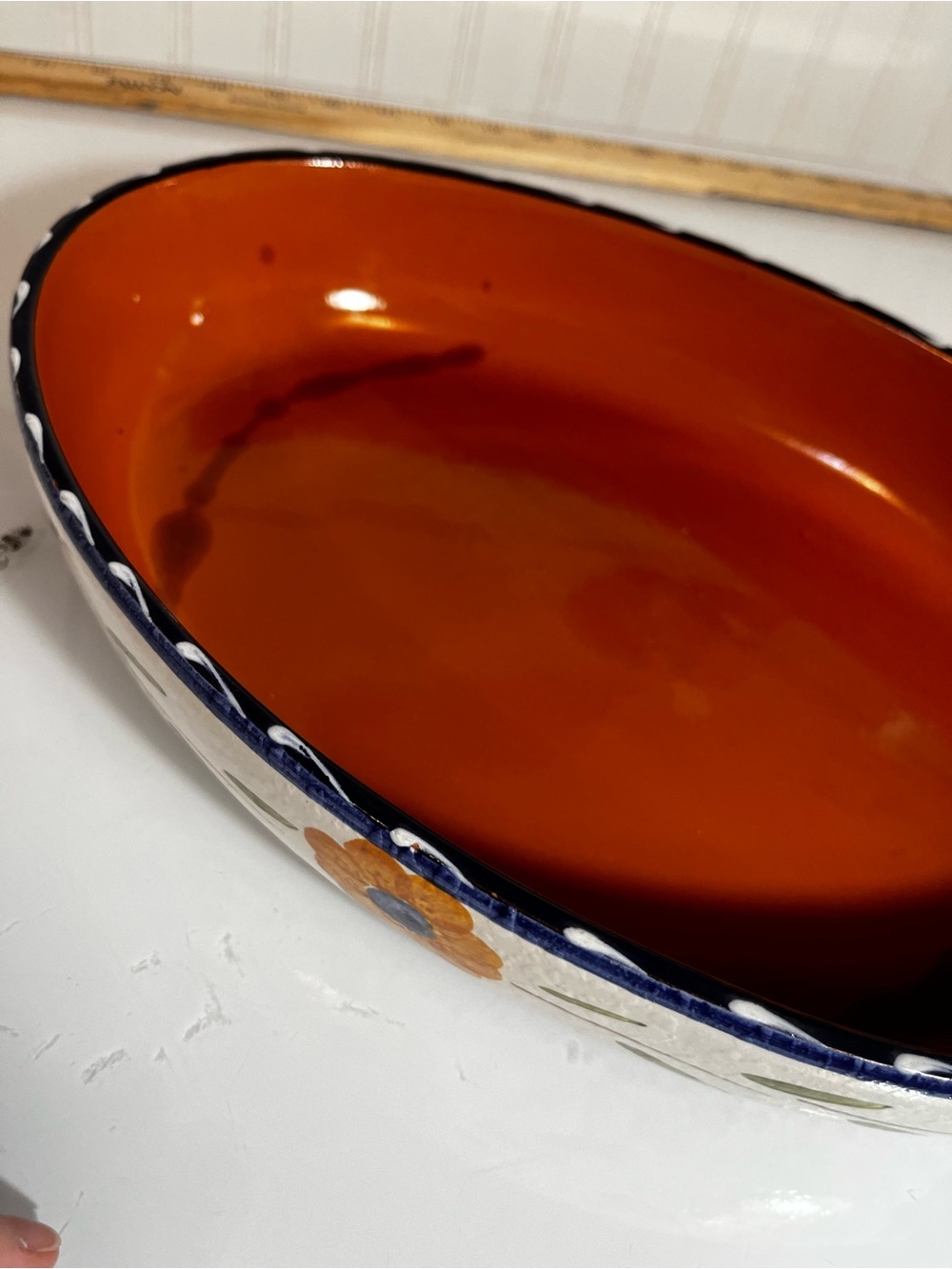 Furio Home "La Spezia" Hand Painted Oval Ceramic Baking Dish Serving Bowl Italy - Picture 14 of 15